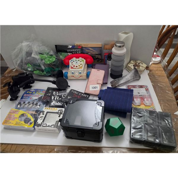 Assorted Lot of NEW & Open Box etc. – Luxury Watch Case, Phone Cases, Fishing Lures, Coaste