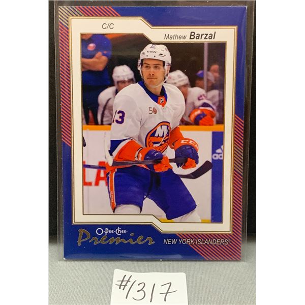 2023-24 OPC Premier Mathew Barzal Hockey Card