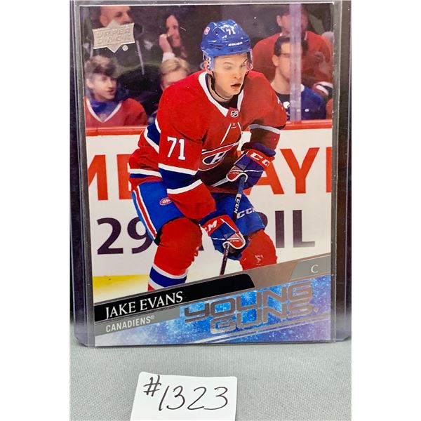 2020-21 UD Jake Evans Montreal Canadiens Young Guns RC Hockey Card