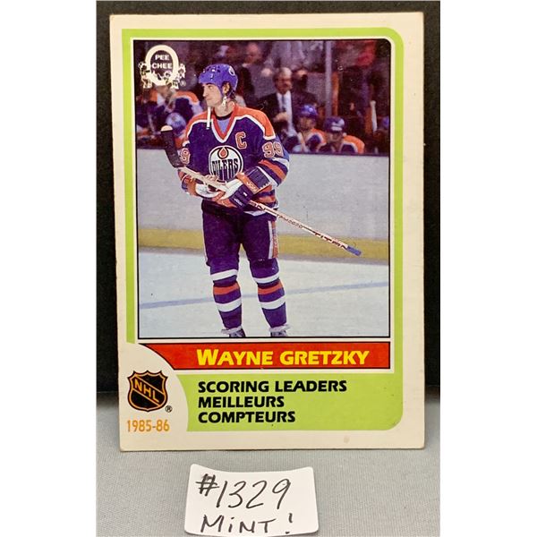 1985 OPC Wayne Gretzky Scoring Leaders Mint Hockey Card