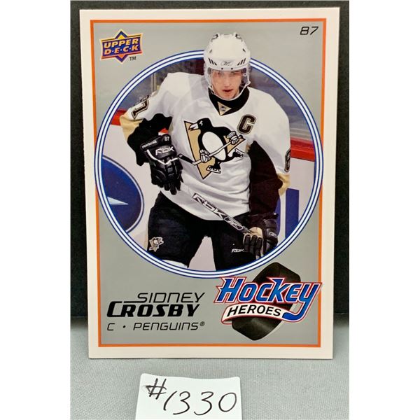 2008-09 UD Sidney Crosby Hockey Heroes Mint Hockey Card
