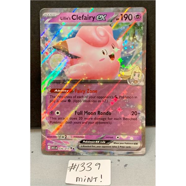 Lillie’s Clefairy ex Cosmos Foil Pokemon Card