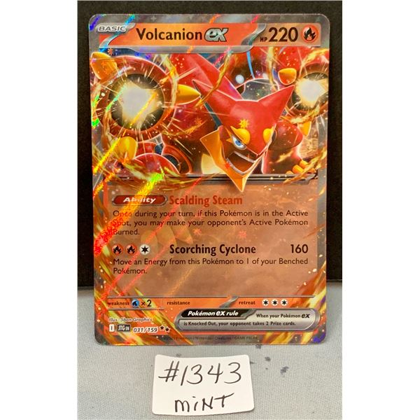 Volcanion ex Cosmos Foil Pokemon Card