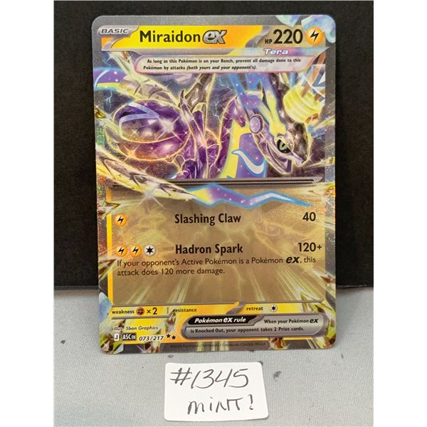Miraidon ex Cosmos Foil Pokemon Card