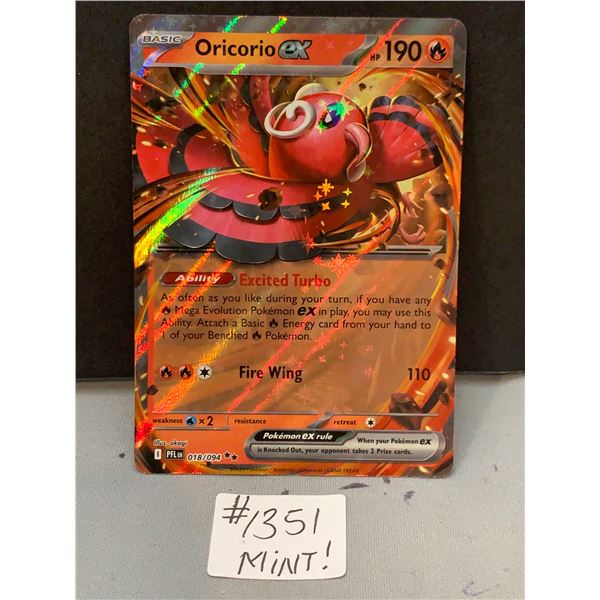 Oricorio ex Cosmos Foil Pokemon Card