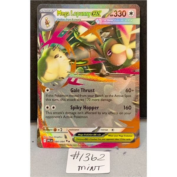 Mega Lopunny ex Shiny Foil Pokemon Card