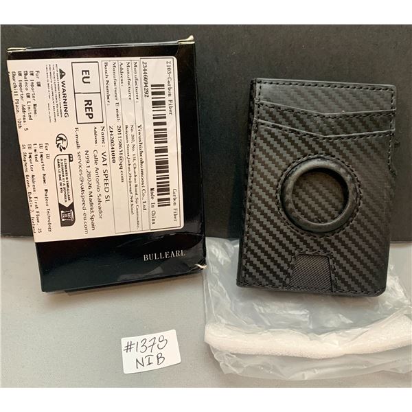 Pop-Up Aluminum Wallet, RFID Blocking Carbon Fiber Leather Outer