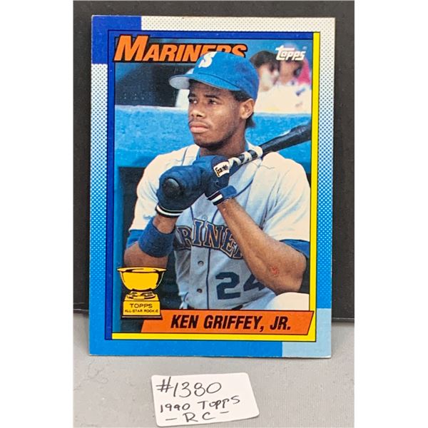 1990 Topps Ken Griffey Jr. Baseball Card (marked)