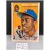 Image 1 : Hank (Henry) Aaron Baseball HOF Rookie Card Re-Print