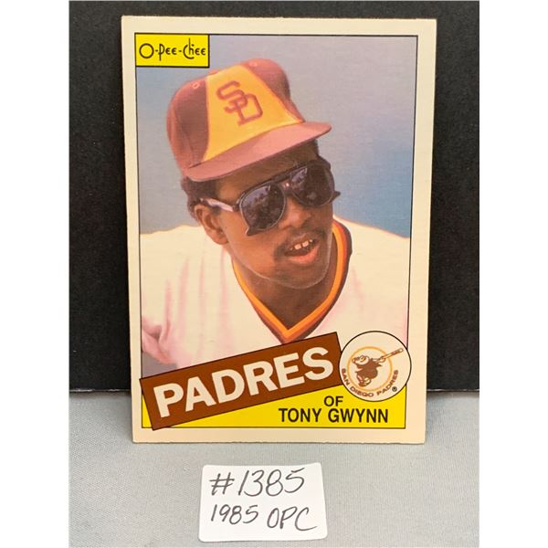 Tony Gwynn Baseball HOF 1985 OPC Baseball Card