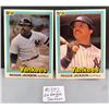 Image 1 : (2) Reggie Jackson Baseball HOF 1981 Don Russ Baseball Cards