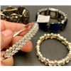 Image 2 : Lot of (4) Vintage Expansion and Other Bracelets
