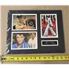 Image 1 : Photographic collage of Elvis Presley featuring three photos and a printed autograph display.