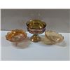 Image 1 : (3) Pearlescent Glass Candy Dishes