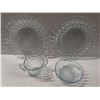 Image 1 : Blue Bubble Glass Plates & Bowls