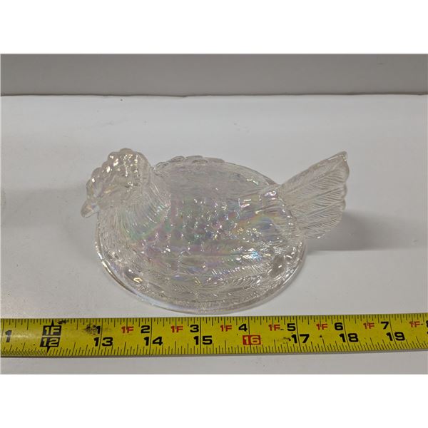 Iridescent Hen on Nest **LID ONLY**