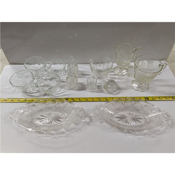 Mixed Clear Glassware Lot