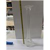 Image 2 : 23” Tall Clear Glass Vase