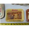 Image 3 : Mixed Lot – Vintage Décor etc.  4x6” Advertising Trays, Mini Oil Lamps, etc.