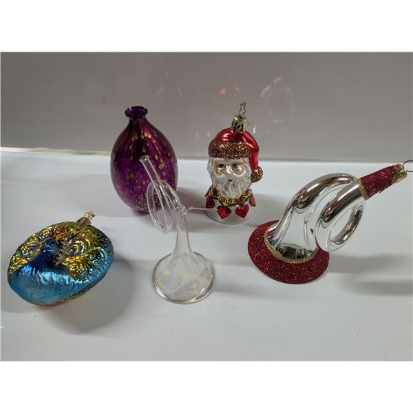 Vintage Glass Christmas Tree Ornaments