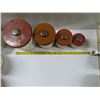 Image 2 : (3) Sets Vintage Nesting Tin Cannisters – (2) 3-Piece Sets & (1) 4-Piece Set