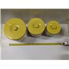 Image 5 : (3) Sets Vintage Nesting Tin Cannisters – (2) 3-Piece Sets & (1) 4-Piece Set