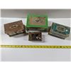 Image 2 : (4) Vintage Tins - Jewelry Box Style & Coin Bank