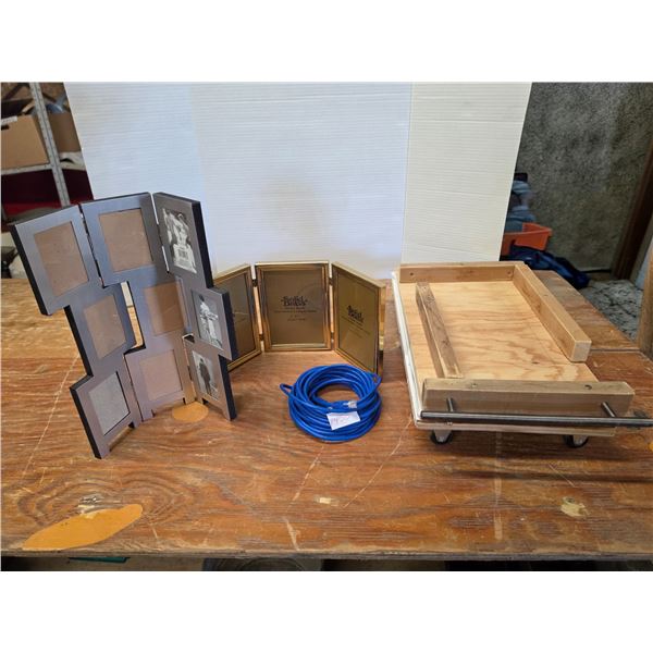 Picture Frames, Cable, Dolly Cart