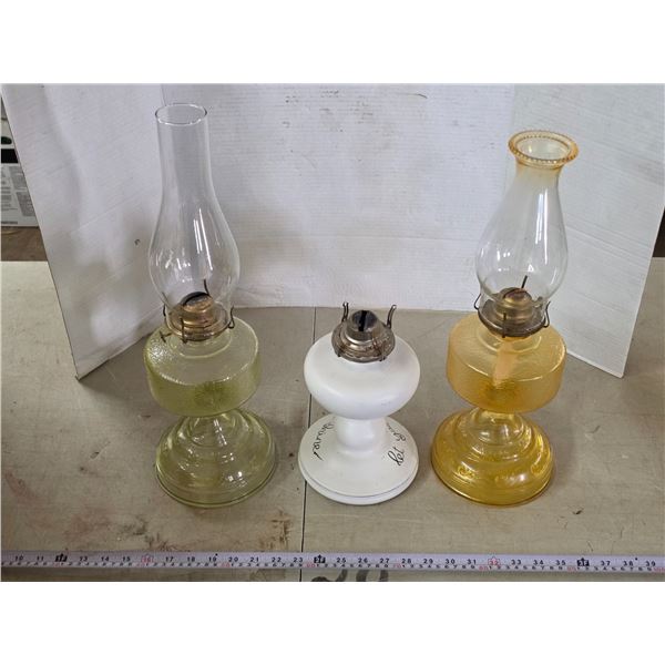 3 oil lamps