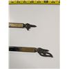 Image 7 : Vintage Metal Swing-Out Curtain Rods, Metal Décor