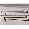 Image 9 : Vintage Metal Swing-Out Curtain Rods, Metal Décor