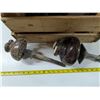 Image 5 : Vintage Wood Crate, High Voltage Insulators, Coal Shovel, Row Seed Planter