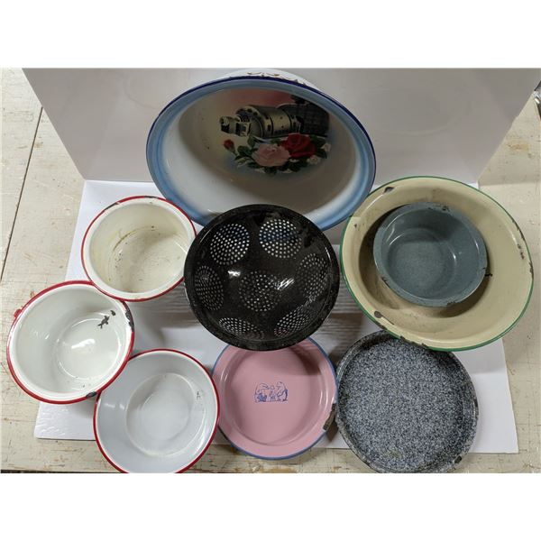 Vintage Enamelware Lot