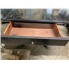 Image 3 : Vintage Wood Rectangular Dropleaf Table w/ One Drawer – 57.5”x 36”x 28[x=
