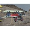 Image 3 : (2) Vintage cast aluminum air plane wall hanging décor