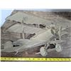 Image 5 : (2) Vintage cast aluminum air plane wall hanging décor