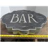 Image 2 : Large tin bar sign, battery powered lights, not tested