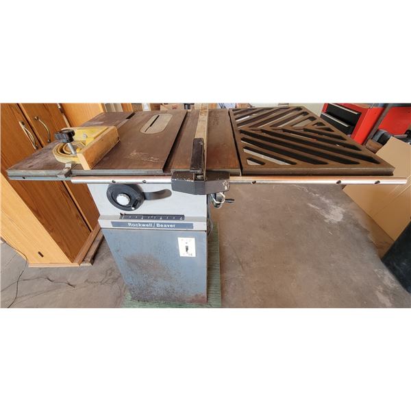 Table Saw - Rockwell/Beaver 9" Complete with 1 HP Franklin Electric Motor