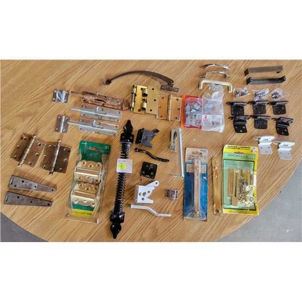 Hinges, Latches, Folding Supports, Keyed Door Lock, Handles
