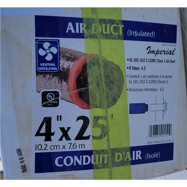 Air Duct (4" x 20' - 5ft Were Removed)