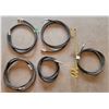 Image 1 : (5) Hydraulic Hoses, Assorted Sizes (see description) + Support Rod