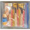 Image 2 : (3) NEW Linoleum Knives + 1 Spool Mason Line (215 ft)
