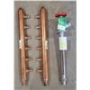 Image 1 : Plumbing Lot - Frost-Free Wall Hydrant, Copper Header for PEX (x2)