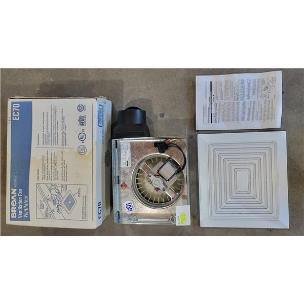 Broan EC70 Ventilation Fan - NEW