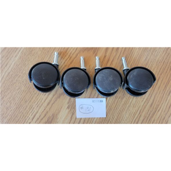 Casters for Chairs / Furniture - Set of 4