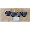 Image 1 : Casters for Chairs / Furniture - Set of 4