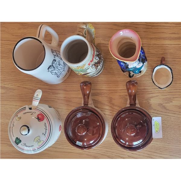 Mugs, Onion Soup Bowls, Condiment Dish