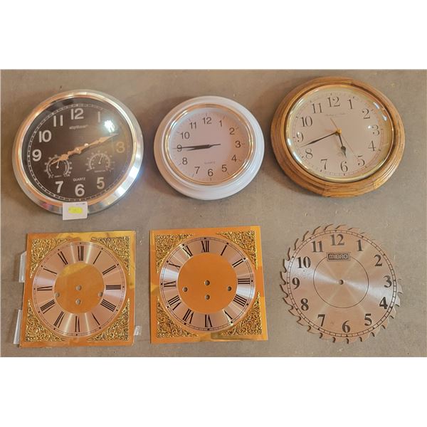 Clocks (x3) + Clock Faces (x3)