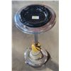 Image 1 : Ashtray Stand w/ Marble Light and Glass Ashtray (No Chips)