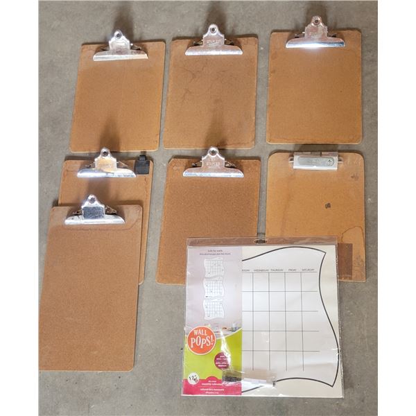 Clipboards + Wall Calendars (Safe for Walls)